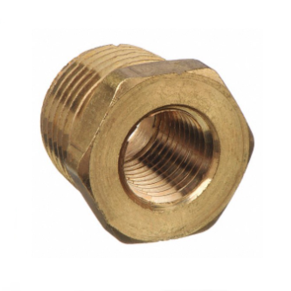 110A-FC ANDERSON BRASS FITTING<BR>1" NPT MALE X 3/8" NPT FEMALE HEX REDUCING BUSHING